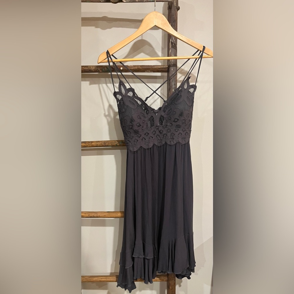 Zenana Outfitters Black Lace Slip Dress